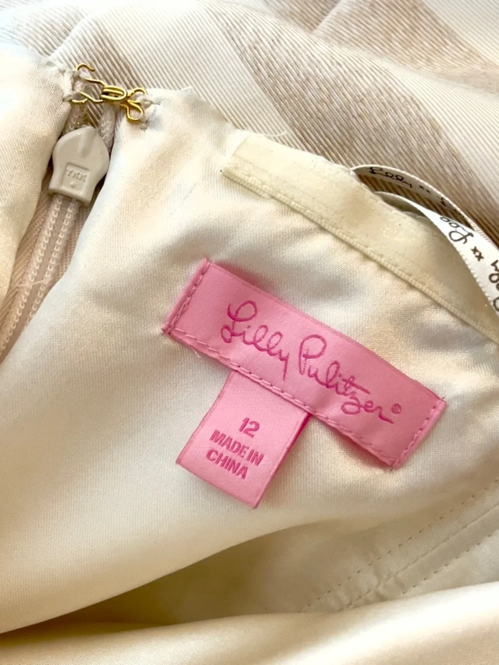 Lilly Pulitzer Strapless Embroidered Blossom Dress Size 12 - Picture 11 of 13